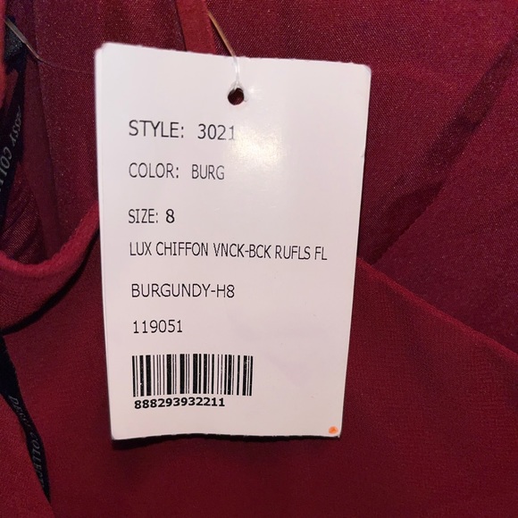 Dessy Collection
Lux Chiffon Halter Gown with Ruffle Details - Picture 8 of 9